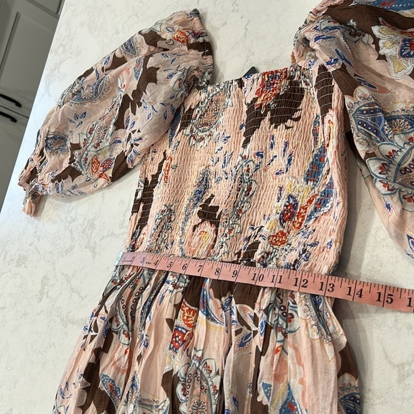 Fate Women's Long Dress - Pink and Brown Floral - Picture 16 of 16